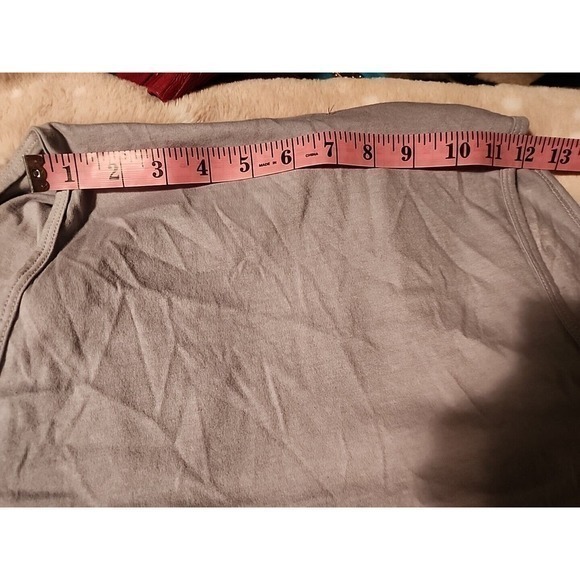 Voice of California NEW $59 Small Stars And Stripes Gray Boho Vest - Picture 10 of 10